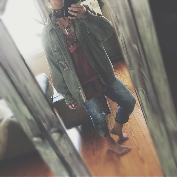 Altered Tops - Paint Splattered Spring Jacket